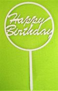 Fehr, fa, Happy Birthday felirat krben,10x18 cm 1 db