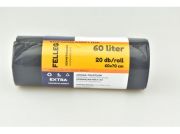 SZEMETESZSK 60L 20DB/ROLL 60X70CM FEKETE FELLEG 